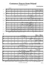 Costumes - Dances from Poland - score and parts