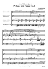 Prelude and Fugue No.2 for clarinet quartet