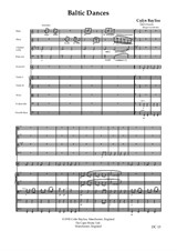Baltic Dances for orchestra (Score)