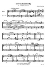 Slovak Rhapsody for violin and violoncello