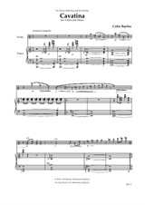 Cavatina for violin and piano