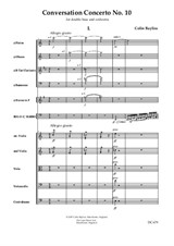 Conversation Concerto No.10 - for double bass and orchestra – Score only