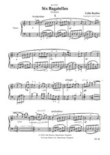 6 Bagatelles for piano