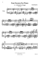 Four Encores - for solo piano