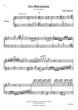 Six Miniatures for piano