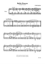 Baltic Dances (arrangement for piano)